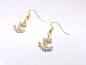 Preview: Anker Ohrringe hell goldfarben anchor